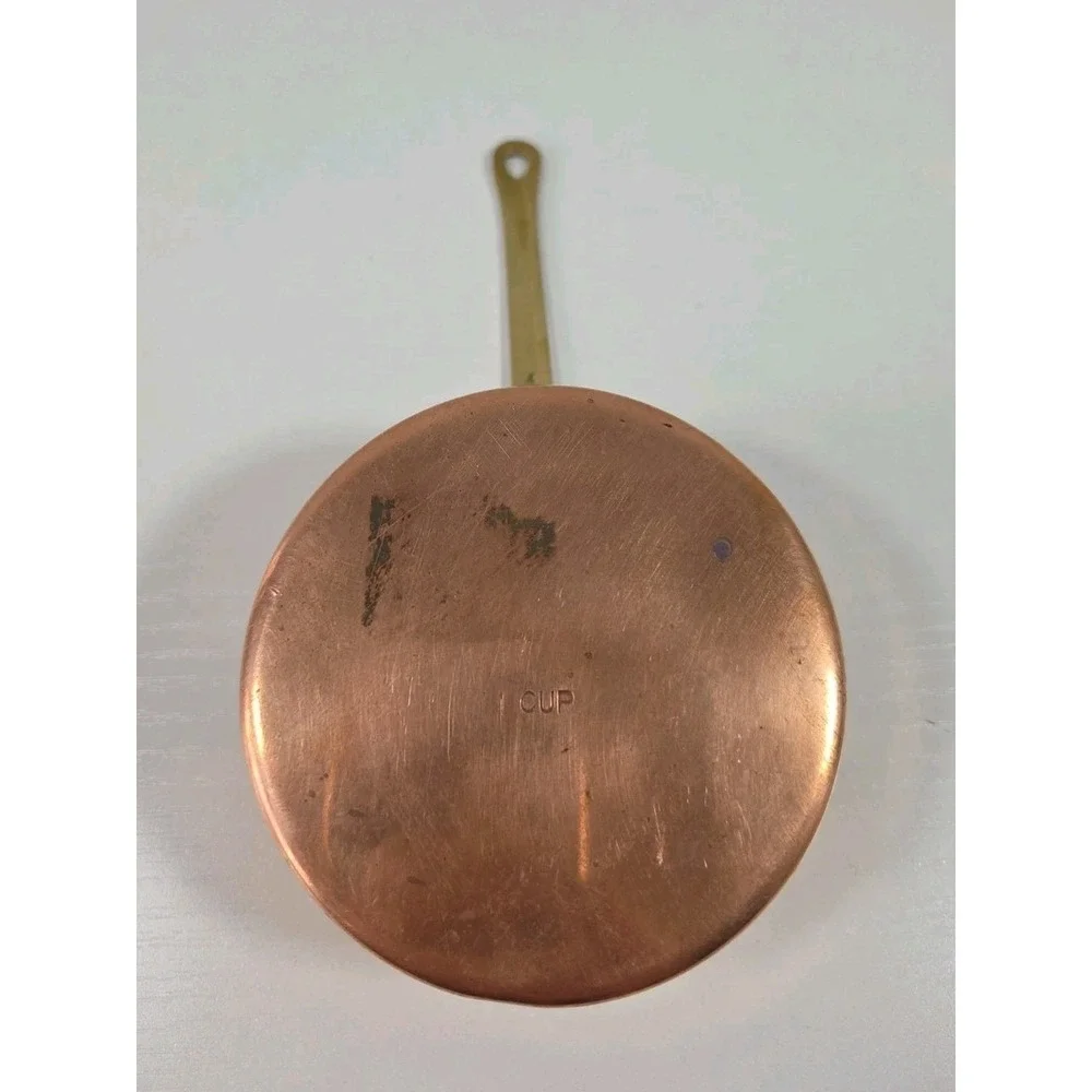 Single Vintage 1 Cup Brass Measuring Cup Made In Korea Dae Woo